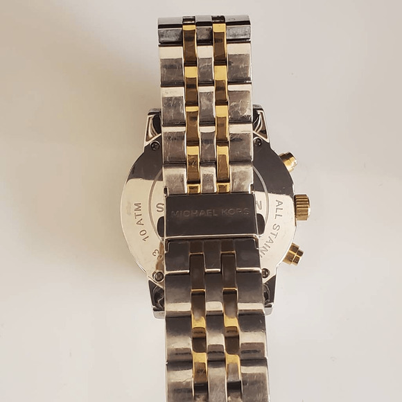 Michael Kors MK5057 Ritz Ladies Two Toned Watch with SMALL Band and MOP face - Picture 4 of 5